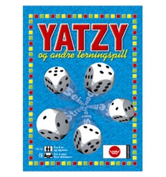 Yatzy m/Blokk og 6 terninger Norsk Norske regler